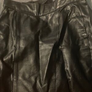 Black Leather Skirt